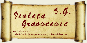 Violeta Graovčević vizit kartica